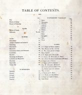 Table of Contents, Ross County 1875